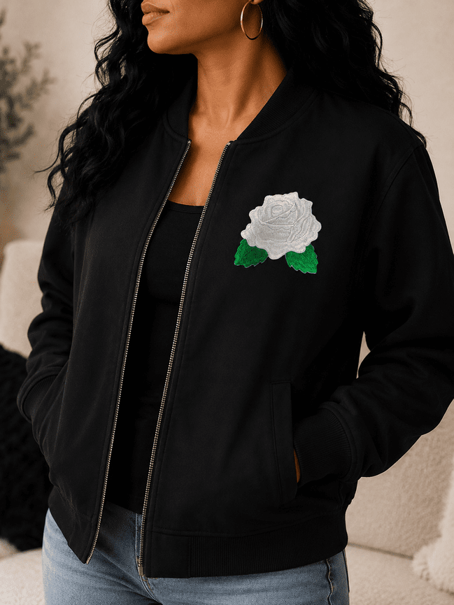 Links Rose Embroidered Patch
