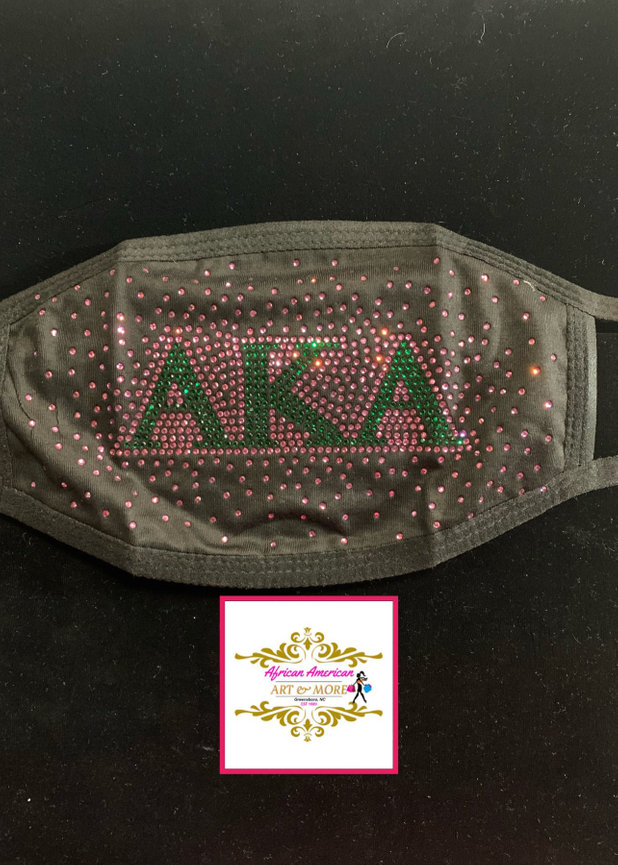 AKA Letters Bling Mask (Splatter)