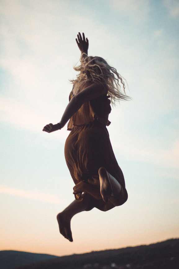 Woman jumping