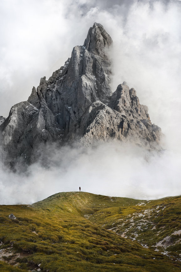 Mountain in Fog