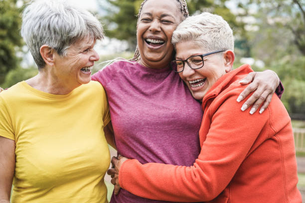 Three older women