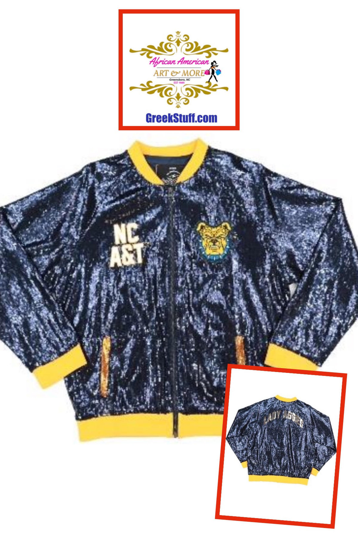 NCAT Ladies Sequin Jacket (2024) GreekStuff