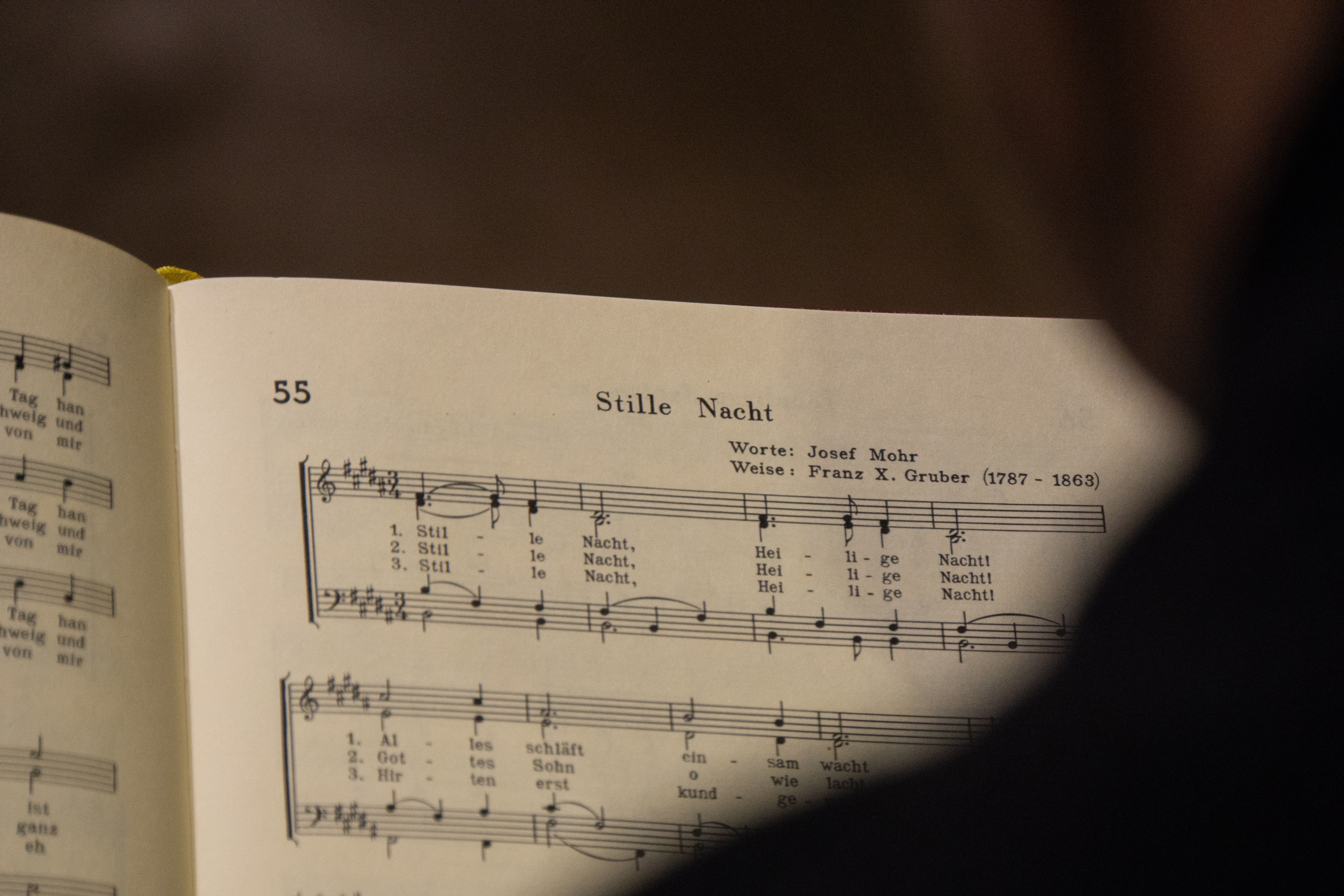 Sheet music of Silent Night