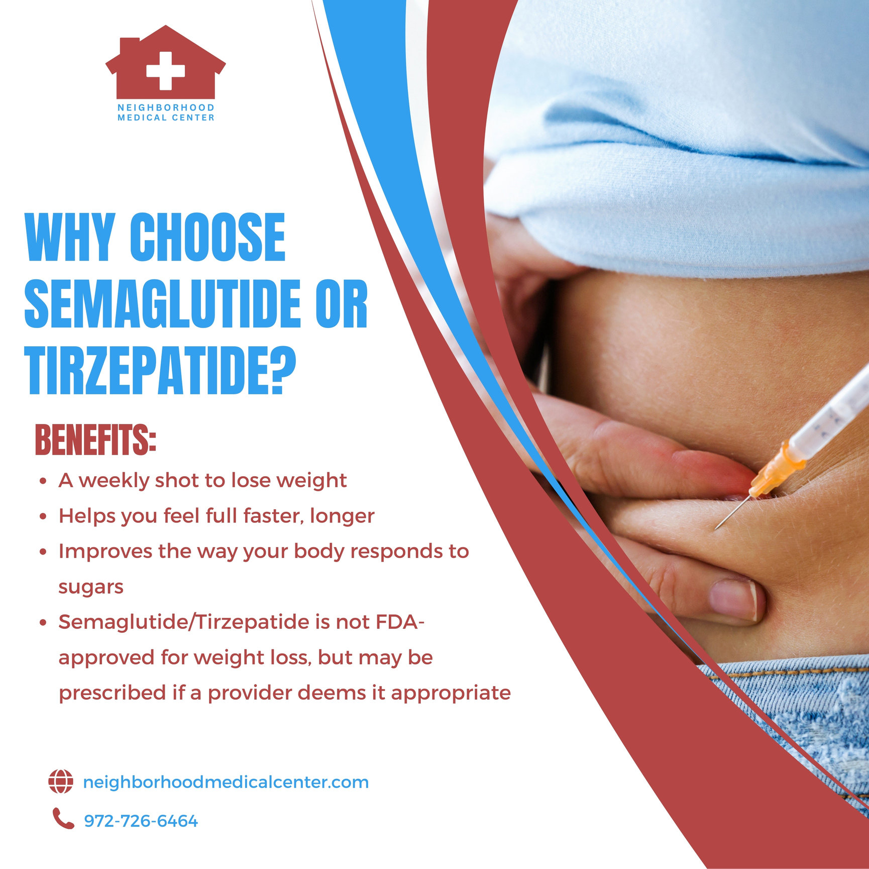 semaglutide for weight loss texas Why Semaglutide or Tirzepatide Shots? in Dallas, Texas