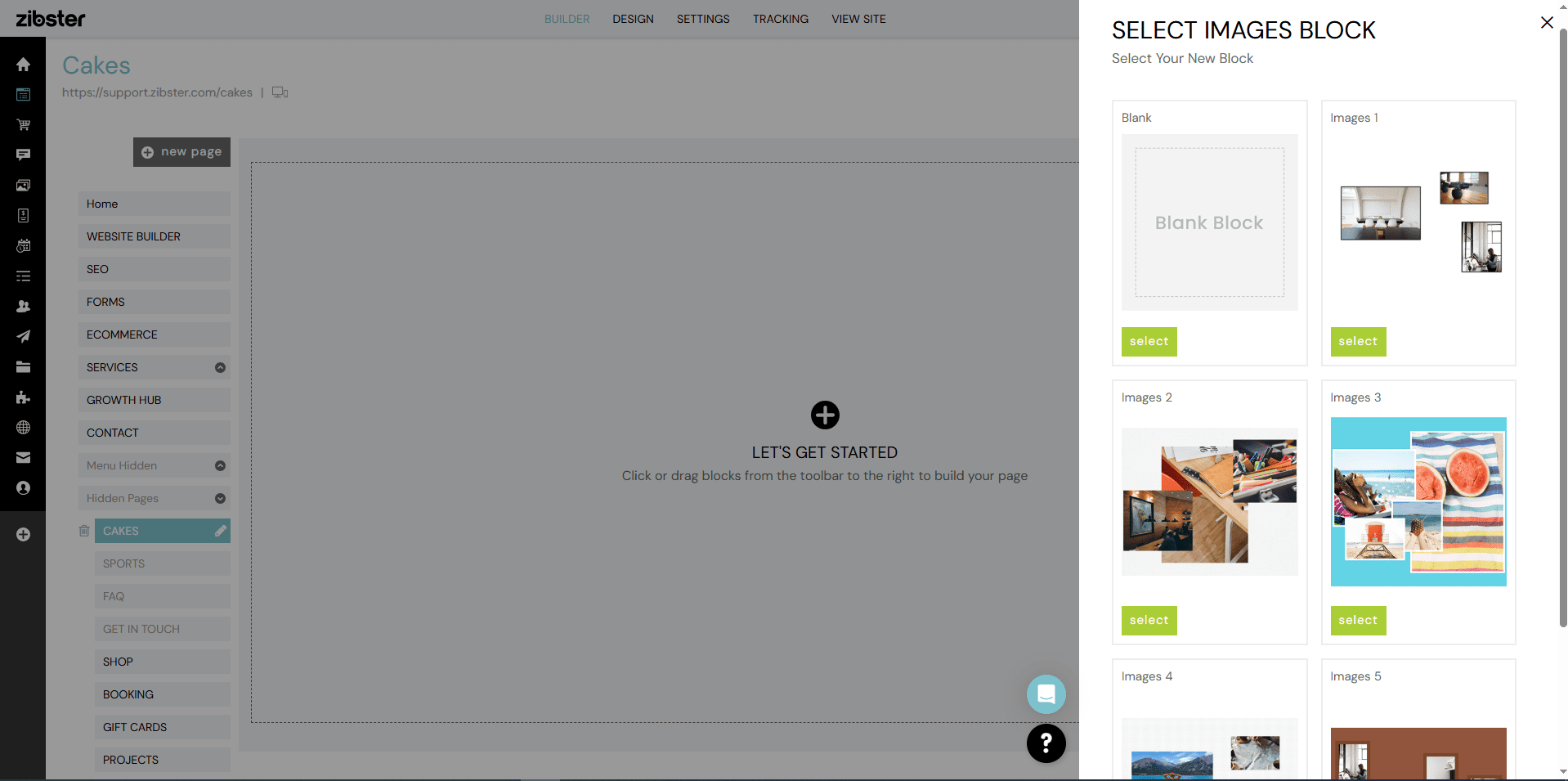 How To Use Predesigned Blocks - Zibster Knowledge Base