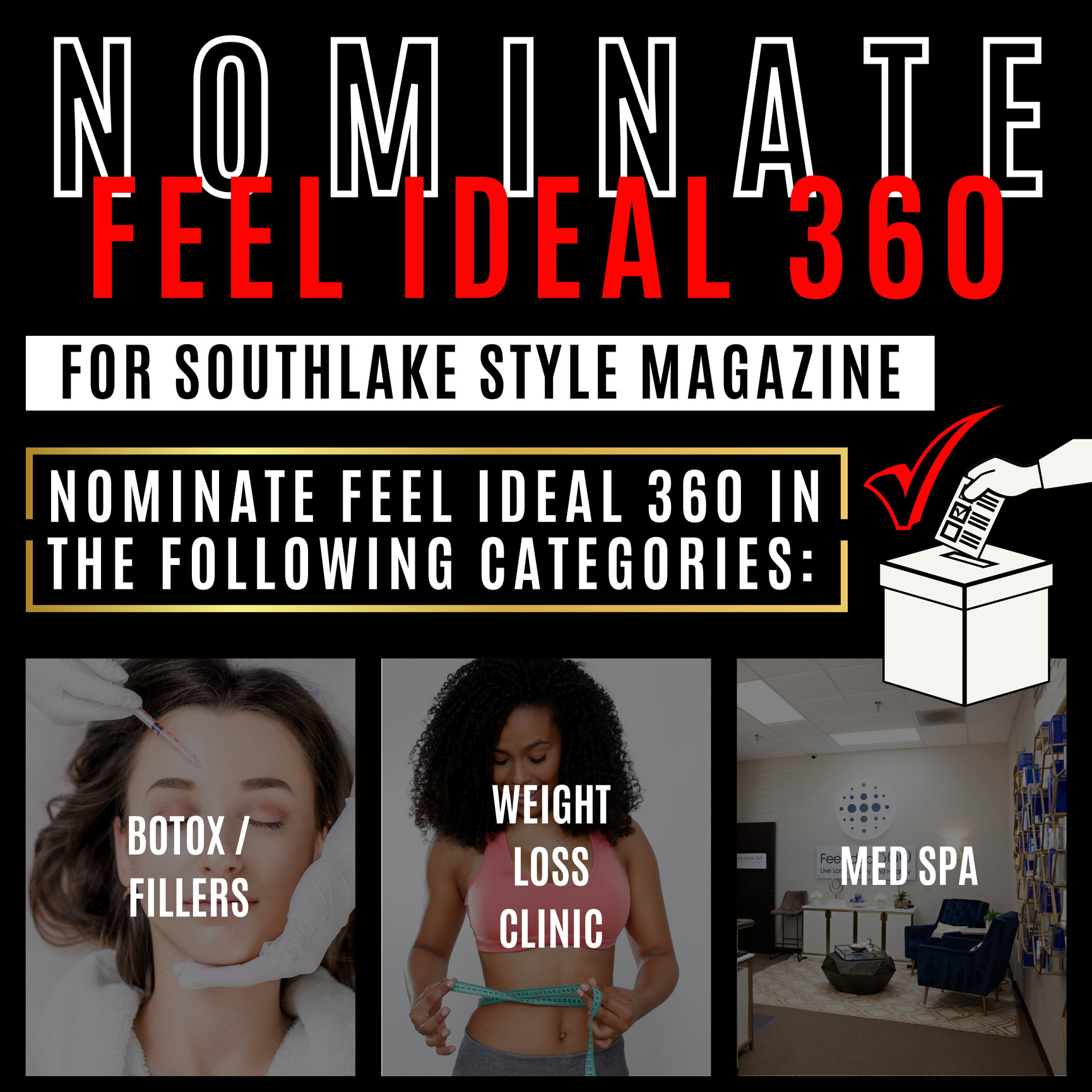 Nominate Feel Ideal 360 For Southlake Style Magazine For Med Spa