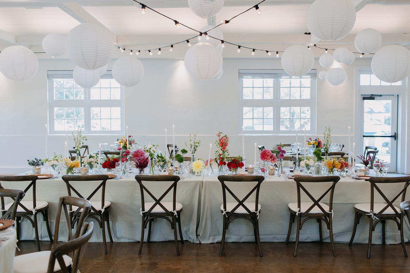 Colorful Summer Rehearsal Dinner at The Barn WinstonSalem Florist
